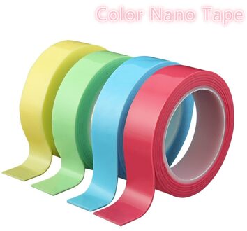 Kantoor School Briefpapier Accessoires Kleur Nano Tape Traceless Multifunctionele Dubbelzijdige Tape Plakband Herbruikbare Wasbare groen