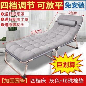 Kantoor Vouwen Bed Huishouden Eenvoudige Lunchpauze Bed Begeleidende Bed Kantoor Volwassen Dutje Multifunctionele Fauteuil 178x56