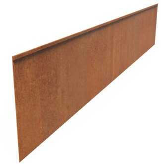 Kantopsluiting cortenstaal geplet 230x0,3x39cm.