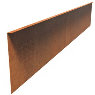 Kantopsluiting cortenstaal gezet 230x0,2x39cm.