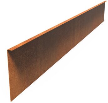 Kantopsluiting cortenstaal gezet 230x0,3x29cm.