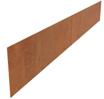 Kantopsluiting cortenstaal recht 230x0,3x29cm.
