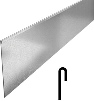 Kantopsluiting verzinkt geplet 230 cm 2 mm (5 st )