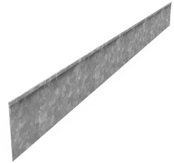 Kantopsluiting verzinkt staal geplet 230x0,3x20cm.