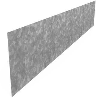 Kantopsluiting verzinkt staal recht 230x0,3x39cm.
