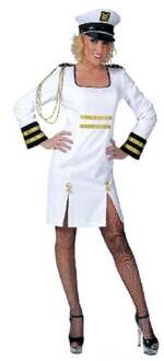 Kapitein kostuum vrouw Wit - Transparant