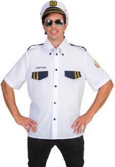 Kapiteins Blouse Christo Wit - Transparant, Multikleur - Print