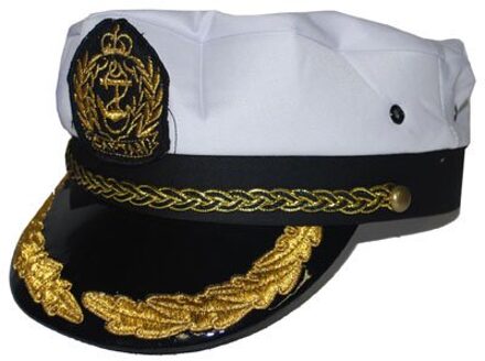 Kapiteinspet deluxe John Wit - Transparant