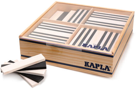KAPLA 100 Stuks In Kist Zwart/wit Multikleur