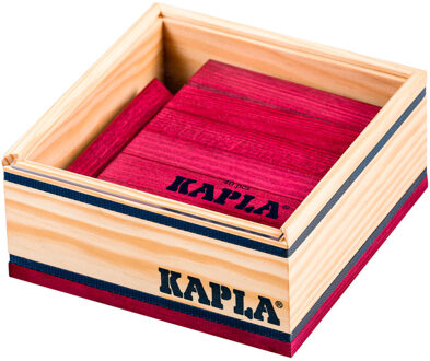 KAPLA box wijnrood 40 stuks Multikleur