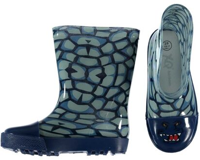 Kaplaarzen met reptiel motief voor peuters Blauw