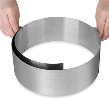 Kapmore 1 Pc Cake Ring Mold Diy Intrekbare Rvs Mousse Ring Mold Diy Bakken Tools Voor Cake maken