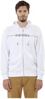 Kaporal Hoodie met rits en groot logo Kaporal , White , Heren - Xl,M