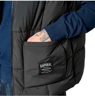 Kaporal Ringo mouwloze gewatteerde jas voor heren - maat 2XL Zwart