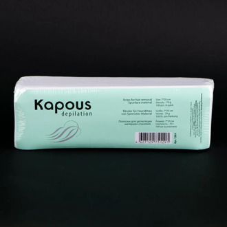 Kapous wax depilation strip, spunlace, 7*20 cm, 100 pcs/pack Hair Remove Paper Strips Hair Removal Epilator Wax Strip Paper