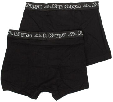 Kappa Boxershorts met herenlogo (set van 2) Zwart