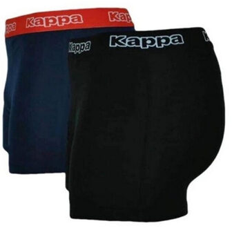 Kappa Boxershorts voor heren (set van 2) Zwart - L