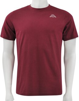 Kappa Logo Cafers Tee - Katoenen T-shirt Rood - XL