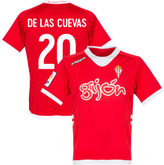 Kappa Sporting Gijon Shirt Uit 2012-2013 + De Las Cuevas 20 (Fan Style) - S