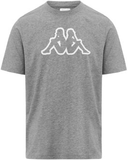 Kappa T-Shirt Logo Cromen - Grijs T-Shirt Katoen - XL