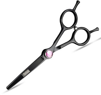 Kapper haar schaar zwarte 5.5 inch diamant professionele rvs snijden schaar kappers stylist schaar tool Paars