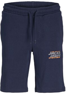 Kapper Joggingshort Junior navy - grijs - oranje - 164