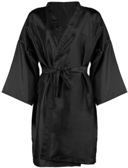 Kappers Kimono Gown Haar Shampoo Kleding Kapper Overalls Schoonheidssalon Kapper Spa Gast Badjas Gown Peluqueria zwart