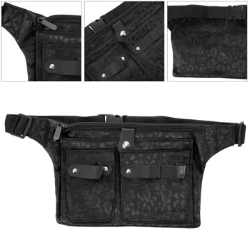 Kappers Zakje Riem Salon Kapper Schaar Zak Kappers Heuptas Multifunctionele Haar Schaar Kam Gereedschappen Opbergtas zwart