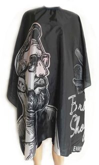 Kapsel Kappers Kapper Doek Schedel Man Patroon Schort Polyester Cape Haar Styling Leveringen Salon Barber Gown A 1stk