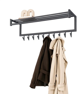 Kapstok Alex B 100 cm H 30 cm antraciet