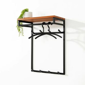 Kapstok Custom hoog B 55 cm H 80 cm naturel