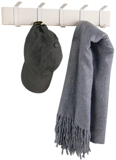 Kapstok Doro 5 haken B 50 cm beige