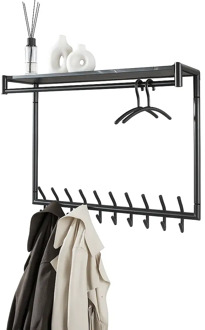 Kapstok Tenaro B 100 cm H 80 cm marmer zwart