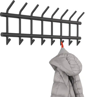 Kapstok Tubo B 90 cm H 34 cm zwart