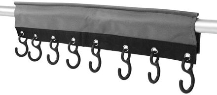 Kapstok universeel voor camper / tent / caravan - 8 haken - aan tent stang