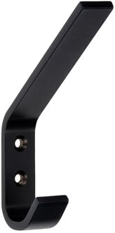 Kapstokhaak - zwart - aluminium - 7,8 x 1,18 cm - haakje