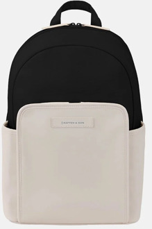 Kapten & Son Aalborg rugzak cream black Zwart