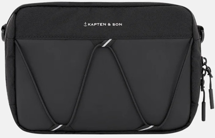 Kapten & Son Banff crossbody tas all black Zwart