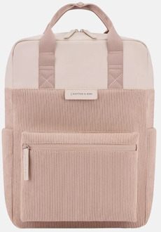 Kapten & Son Bergen Pro Corduroy rugzak 15 inch rose clay Roze