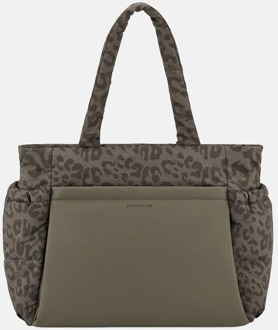 Kapten & Son Hellvi shopper dark leopard Bruin