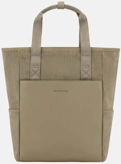 Kapten & Son Lindby Corduroy rugzak khaki Groen