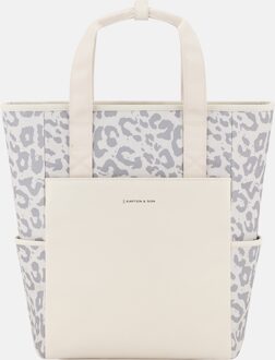 Kapten & Son Lindby rugzak 14 inch leopard sandstone Beige