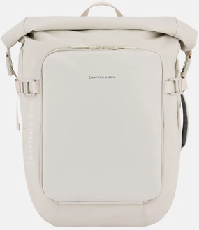 Kapten & Son Lisbon roll-top laptoprugzak sandstone Beige
