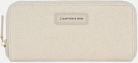 Kapten & Son Louvre ziparound portemonnee ibiza Beige