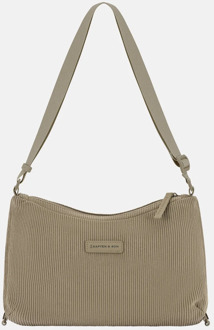 Kapten & Son Skara Corduroy crossbody tas small forest green Groen