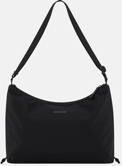 Kapten & Son Skara Large crossbody tas all black Zwart