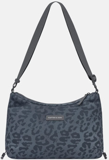 Kapten & Son Skara LEO crossbody tas S dark grey leo Grijs