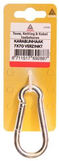 Karabijnhaak 8x80 verzinkt