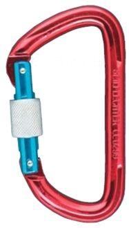 Karabijnhaak - Aluminium - Met Schroefsluiting - 110x65mm - Rood