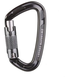 Karabijnhaak Gesp Voorjaar Sleutelhanger Haak Outdoor Automatische Vergrendeling Gespen Clip grijs